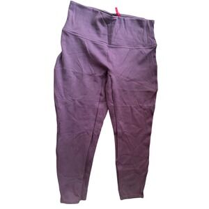 Spanx Womens Petite XL Dark Purple High Waisted Leggings Shaping Pants